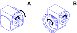 蜗轮减速机DLM 60 ~ 70轴向图